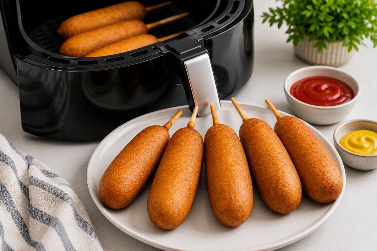 How Long To Cook Corn Dogs In The Air Fryer: Time & Temp