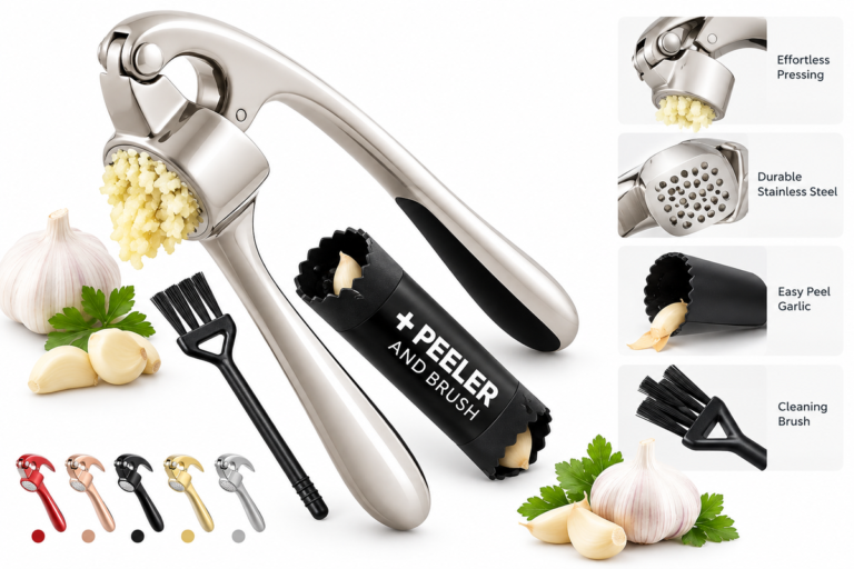 stainless steel garlic press review